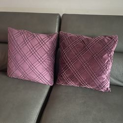 Plum purple Throw Pillow set