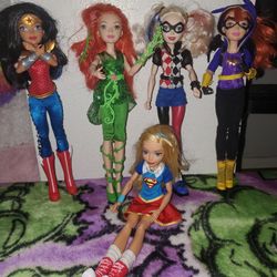 DC Super Hero Women Lot! Excellent Condition! 5 Dolls! 