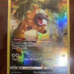 Pokemon Bidoof GG29/GG70 Crown Zenith Galarian Gallery NM/M PACK FRESH