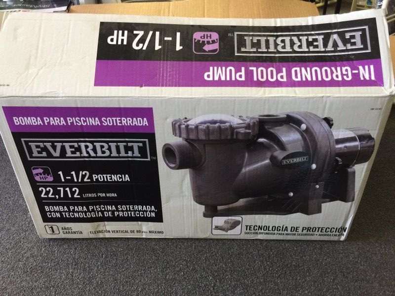 Everbilt 11/2 HP In-Ground Pool Pump