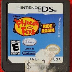 Phineas and Ferb Ride Again Nintendo DS Game Disney Kids Family Cartoon Original Authentic Cartridge Tested Working