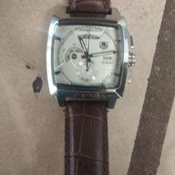 TAG Heuer Monaco LS model cal2110 leather strap