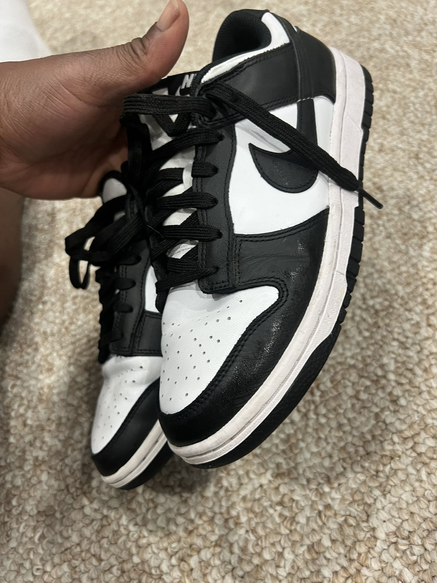 Black & white Pandas Size women 8.5