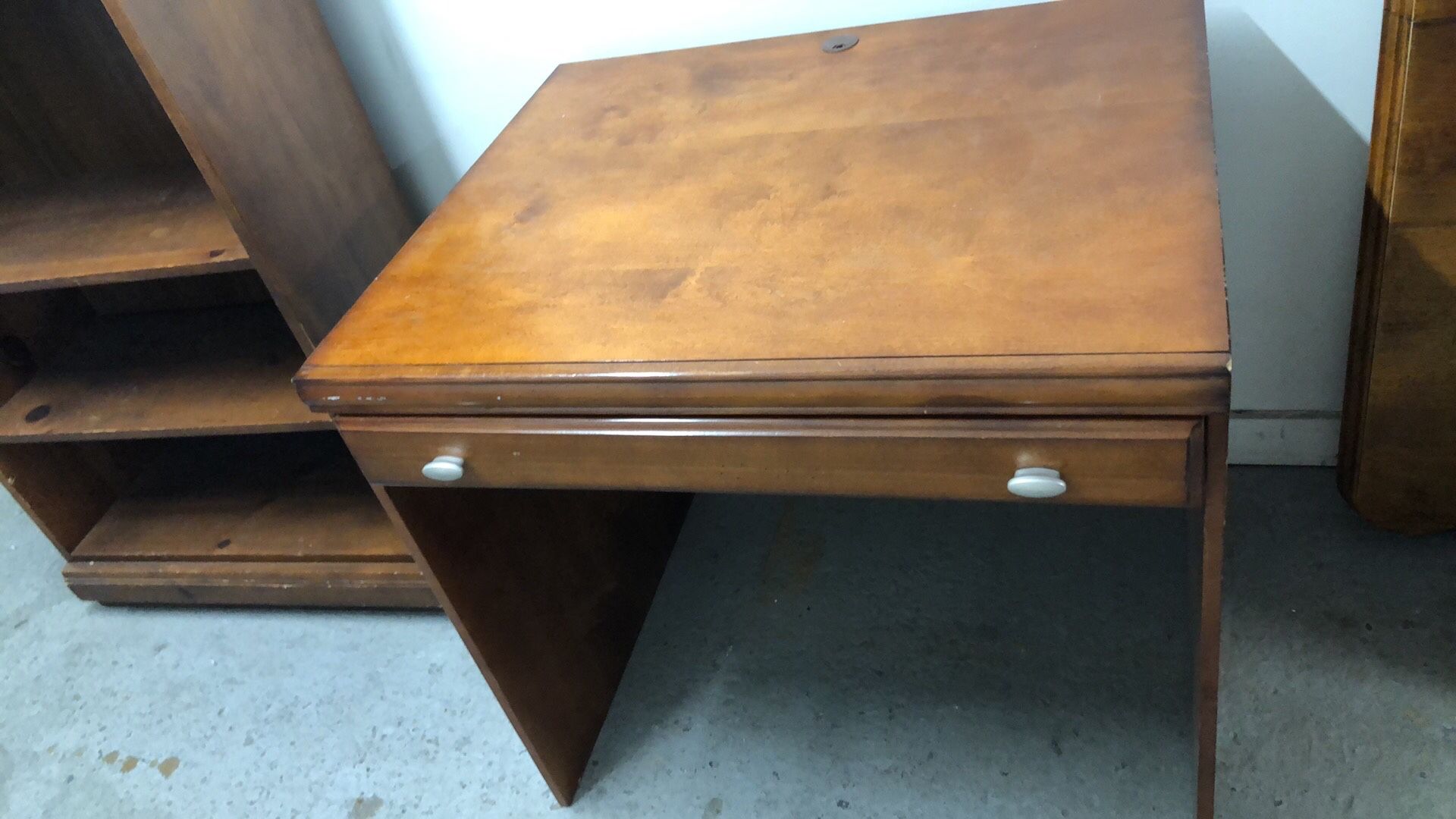 Solid wood desk