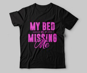 My bed Is missing my Tshirt