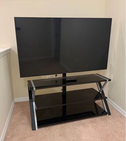 Tv  Stand + Tv Sansung