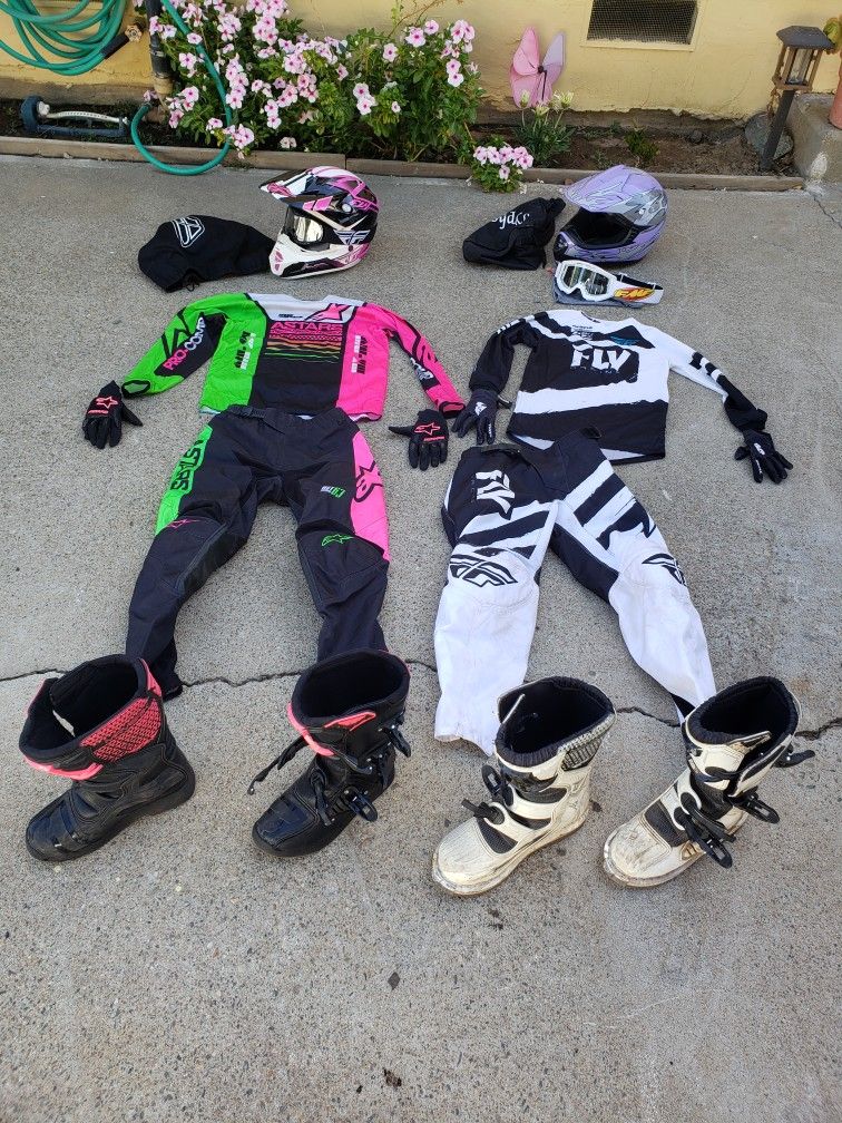 2 Sets Youth Dirt Bike Riding Gear