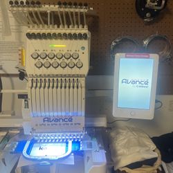 Advance 1201C Commercial Embroidery Machine - Like New, Full Package