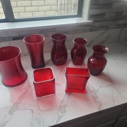 Red Vases
