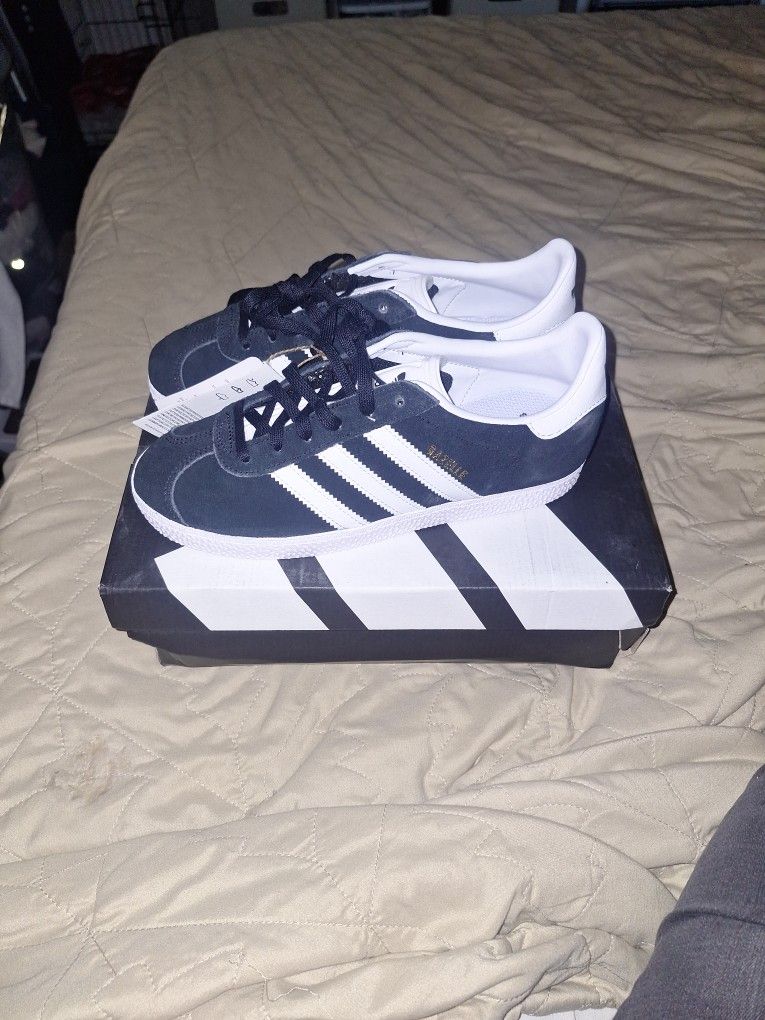 Adidas, Gazelle, Black & White, Kids 3 1/2