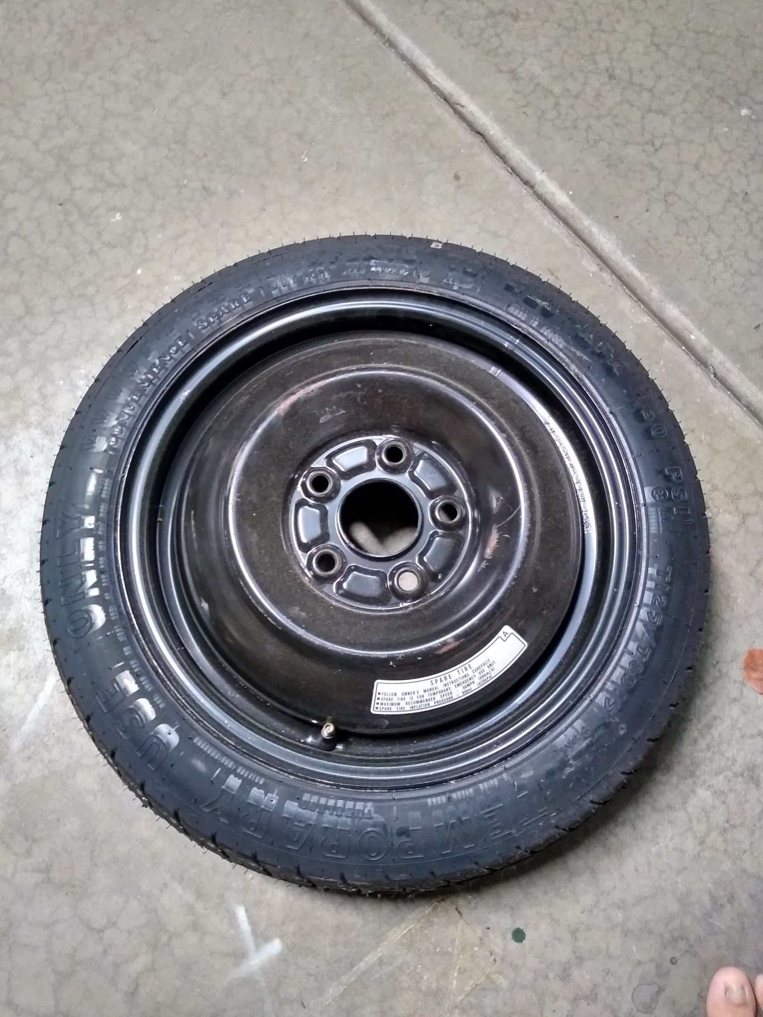 Donut spare tire