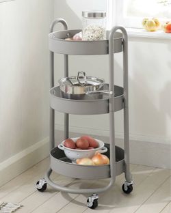 3 Tier Rolling Cart Shelf Organizer