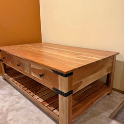 Solid Wood Coffee Table 