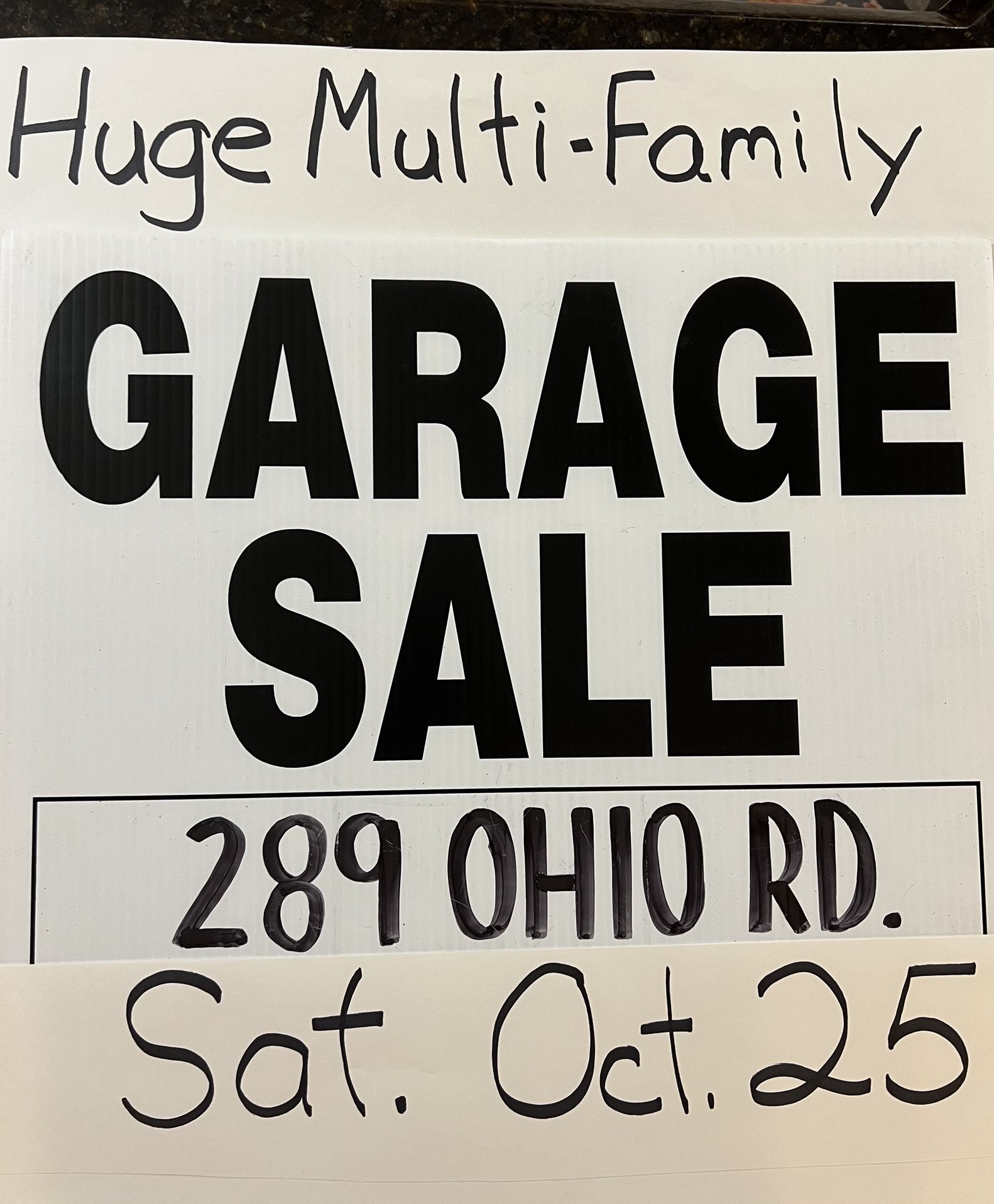 Huge Multifamily Yard Sale Saturday, October 25