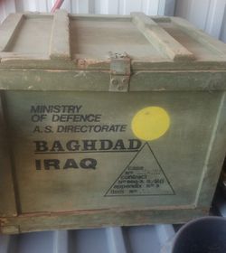 Iraq military crate