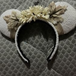 White Fall Or Spring Mickey Ears