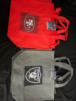 Custom Made NFL Reusable Game Day Tote Bag