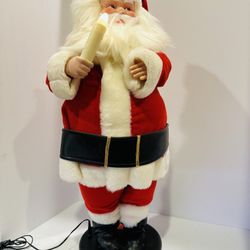 Vintage Motion-ettes of Christmas Santa 🎅🏻 Claus Plays Music w/ Box Animated 24”