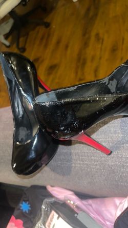 Black  and Red Sole Heels ￼Halloween