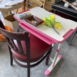 Computer Table For Kids With Chair For $10 For Both 