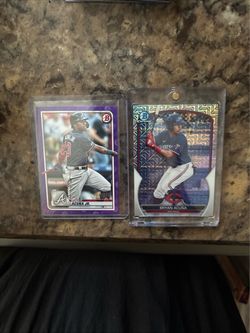 Ronald Acuna Jr. & Bryan Acuna Bowman Baseball Cards Lot