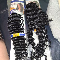 Free Tress 22" Braid Black Deep Twist Bundle