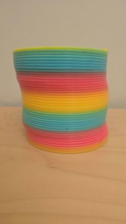 Jumbo Size Rainbow Slinky Toy