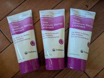 Moisture barrier ointment skin protectant Coloplast, lot of 3 6-oz tubes