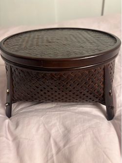 Japanese woven storage basket