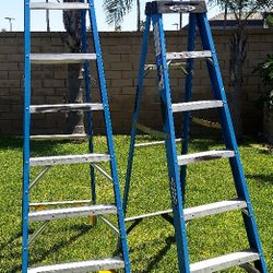 Two Ladders, 8 And 6 Feet