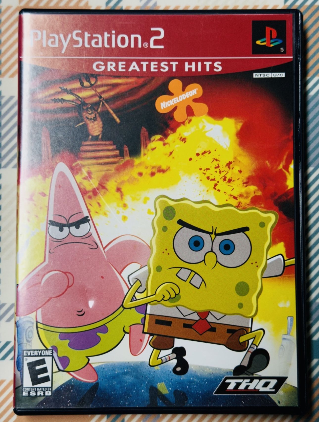 SpongeBob SquarePants The Movie PS2 Greatest Hits With Case/Manual Fast Shipping