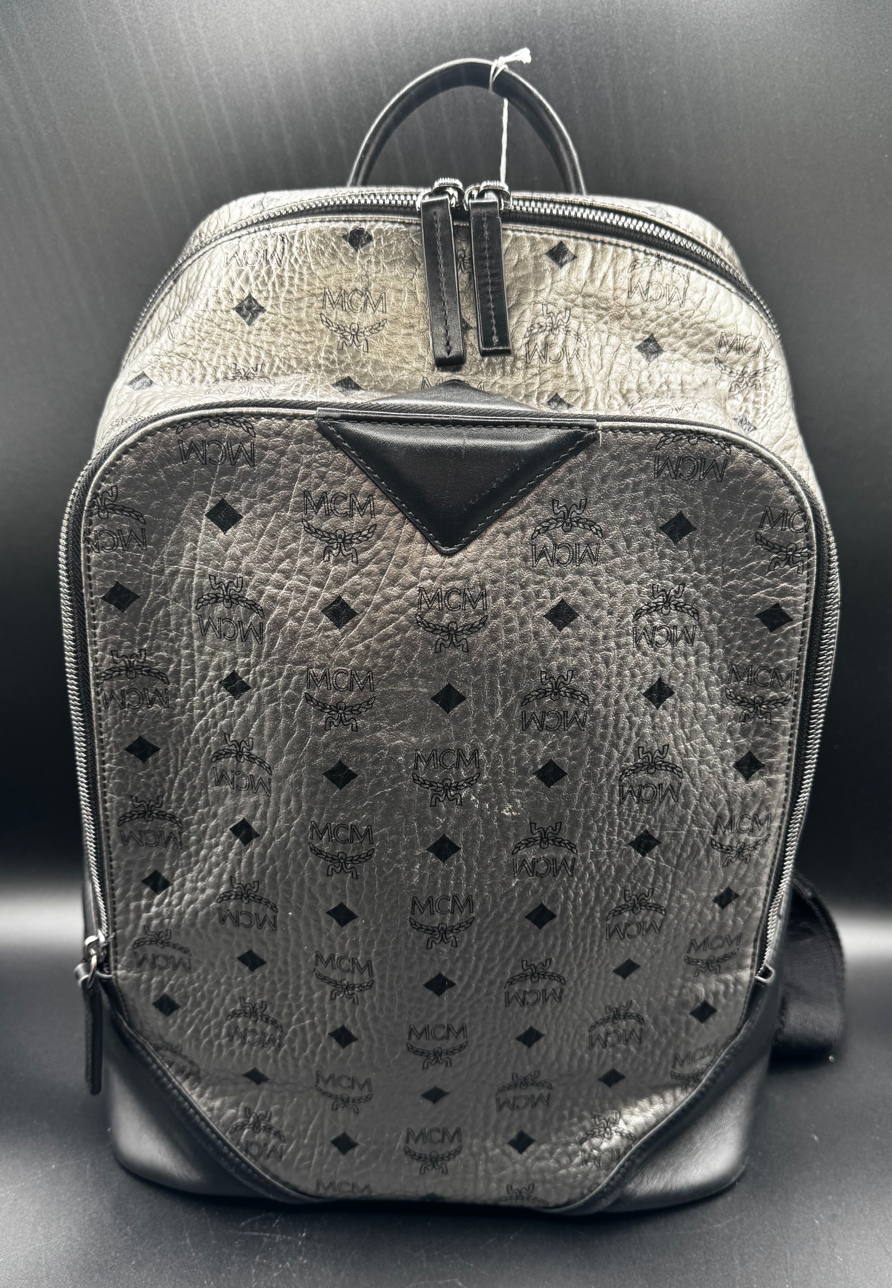 Silver MCM Duke Backpack – Metallic Visetos