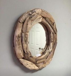 Teak wood mirror - outdoor furniture - patio - garden - reclaimed woos