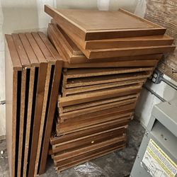 Free Floating Oak Shelves