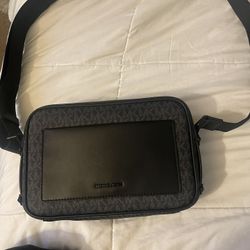 Women's Black Mk Maeve Large Signature Logo Crossbody Bag