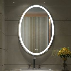 32 x 24 Oval LED Bathroom Mirror