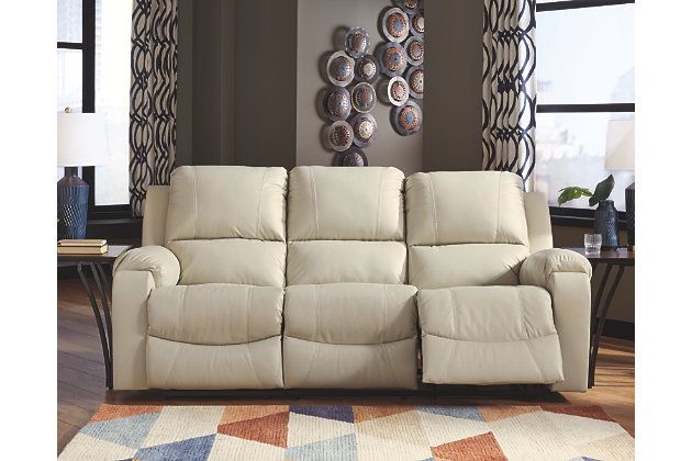 Brand new Ashley furniture leather rackingburg set cream $6000 value