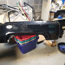 Rear Bumper 4 Cyl 2007 Honda Accord Black