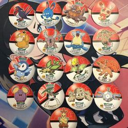 Pokemon Sapporo Ichiban Seal Pogs Sticker Lot Japanese (17pcs)