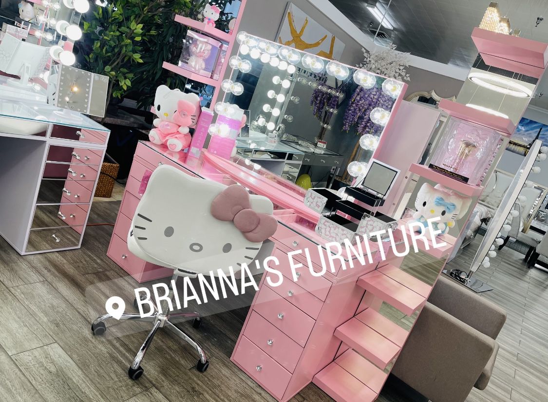 Pink VANITY WITH MIRROR New FINANCING
