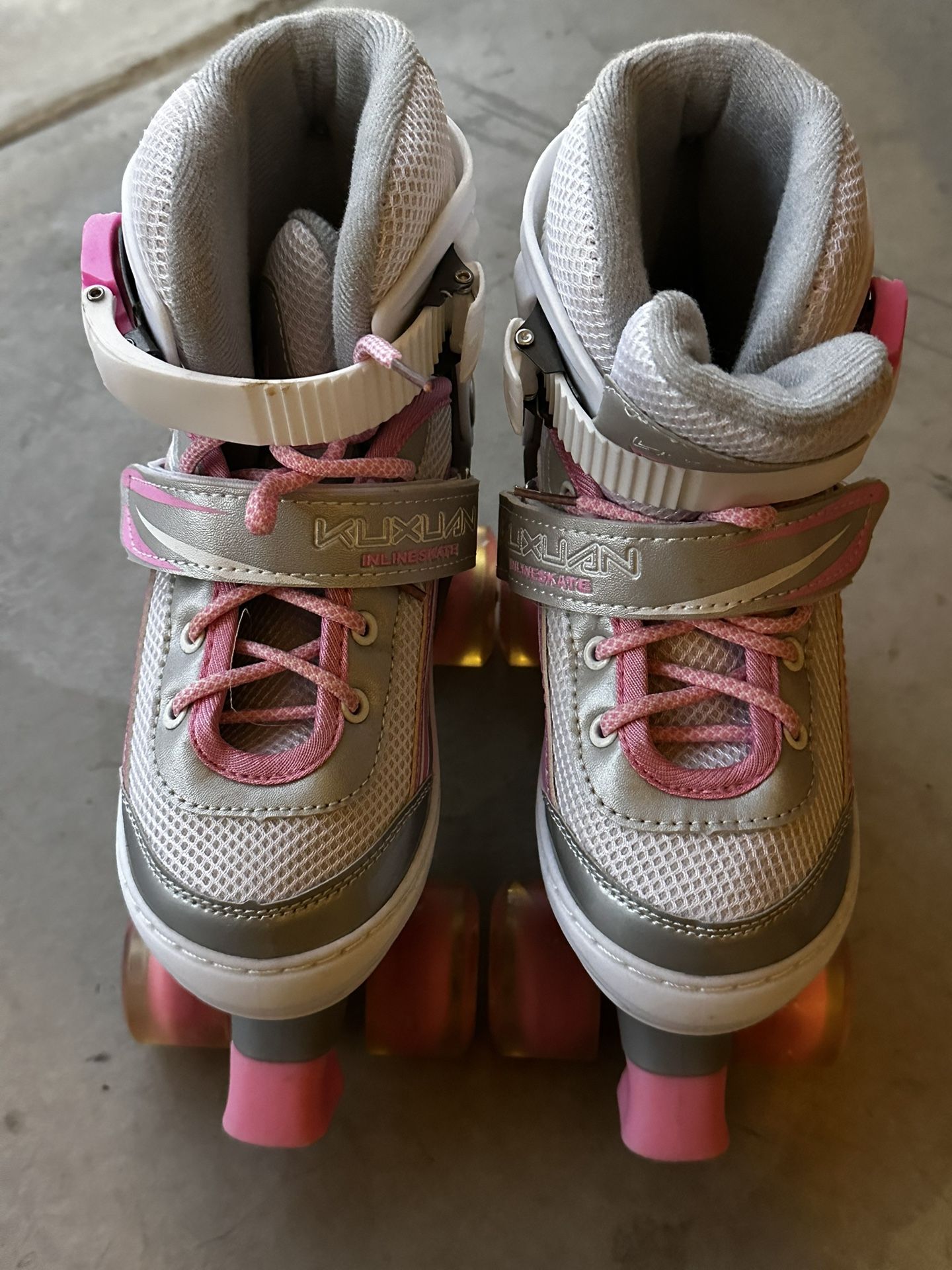 Light up Girls Adjustable Roller Skates