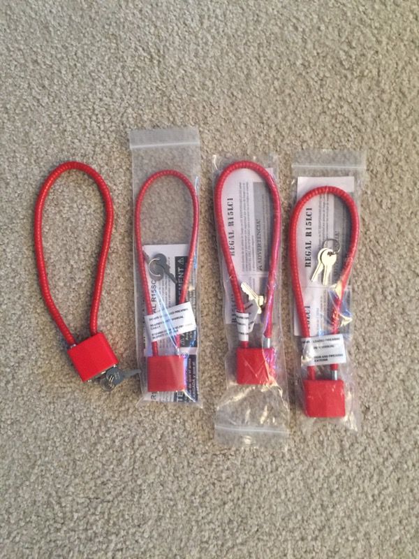 Universal cable locks - keyed