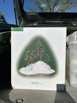 Department 56 Fiber Optic Trees Snow