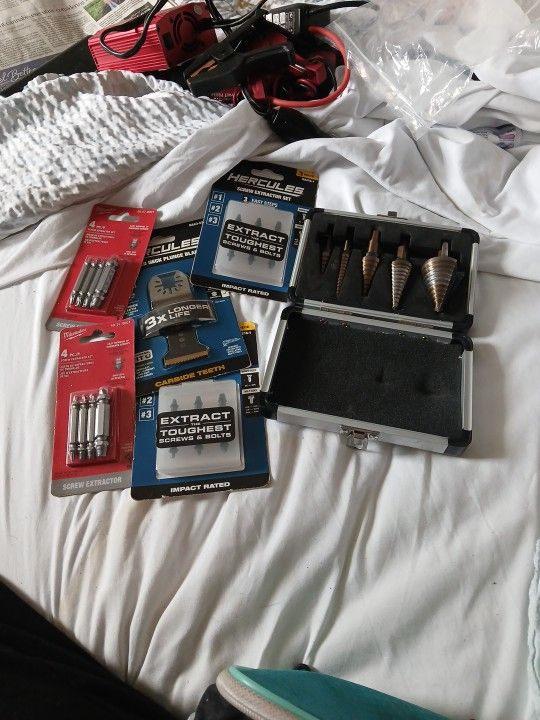 Extractor Sets (4) Plunge Blade And Drill Set