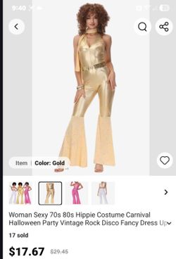 NEW GOLD JUMPSUIT COSTUME