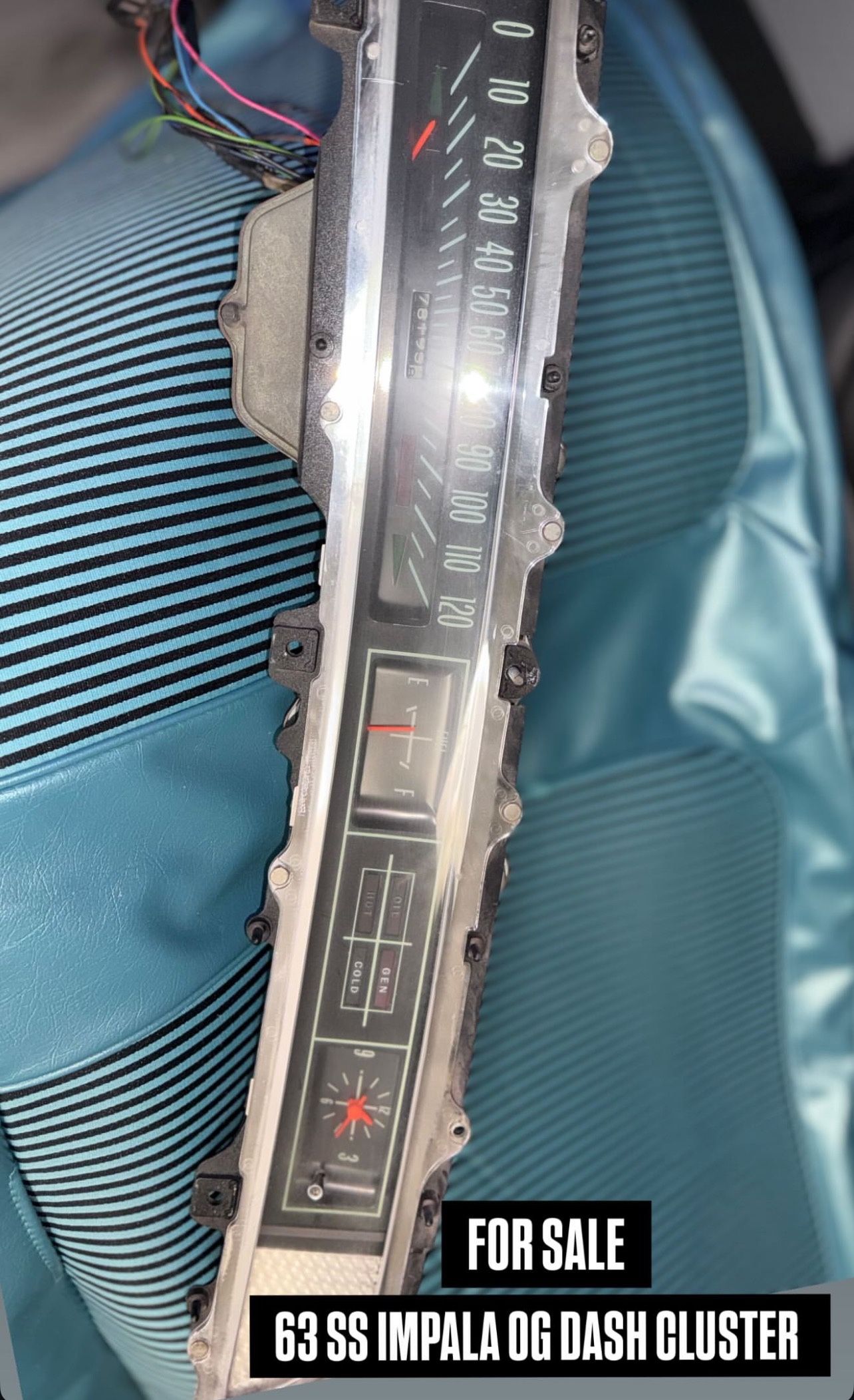 CHEVY IMPALA 63SS OG DASH CLUSTER