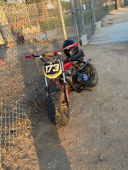 Mini bike trumpet exhaust