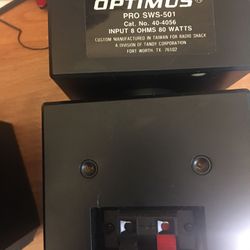 Optimus pro sws-501 bookshelf speakers