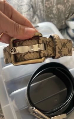Ladies MK belt - tan brown color