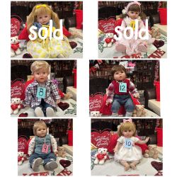 Lots of pretty dolls for sale